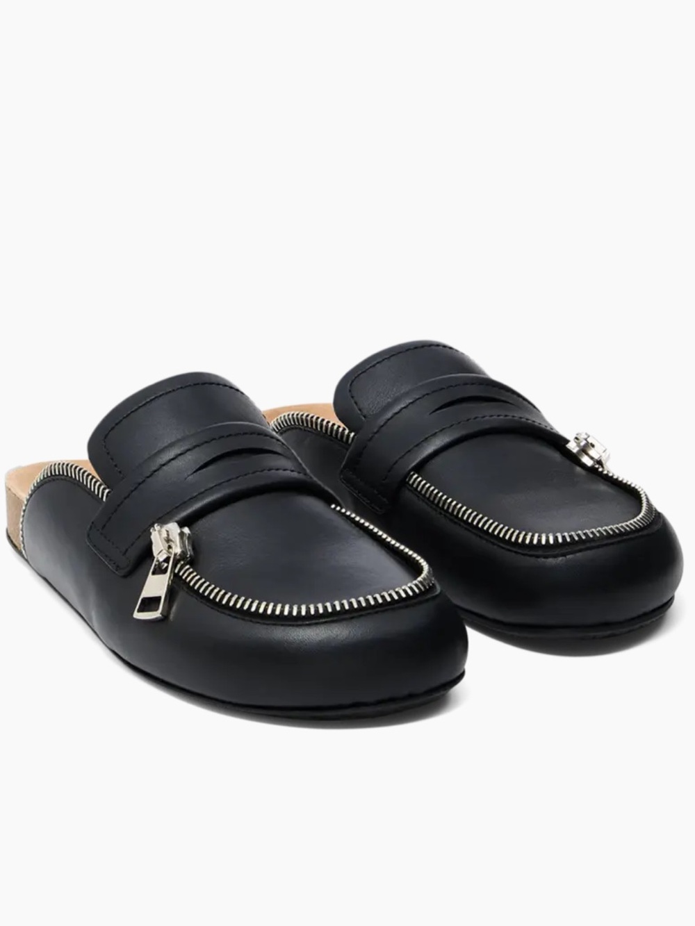 Sold❗️NEW JW ANDERSON Biker Black Leather Loafer Mule Size 37 - Picture 5 of 6